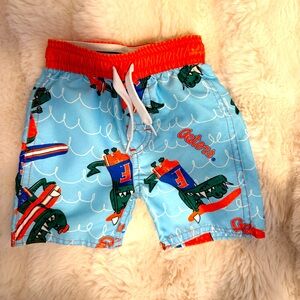 Wes & Willy Florida Gators Infant baby Boy's Caricature Swim Trunks Shorts UF